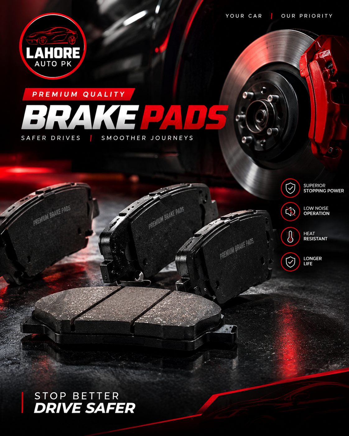 Car Brake Pads – Better Braking, Safer Driving | Lahore Auto